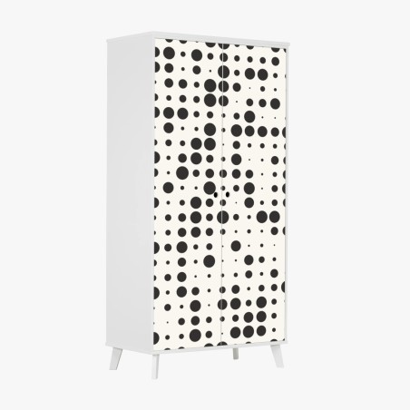 Schrankaufkleber minimalistisches punktmuster – Wallnifity®