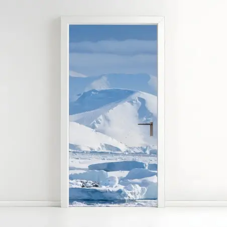 Türaufkleber verschneite berglandschaft – Wallnifity®