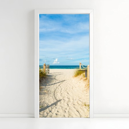 Türaufkleber weg zum strand in Miami – Wallnifity®