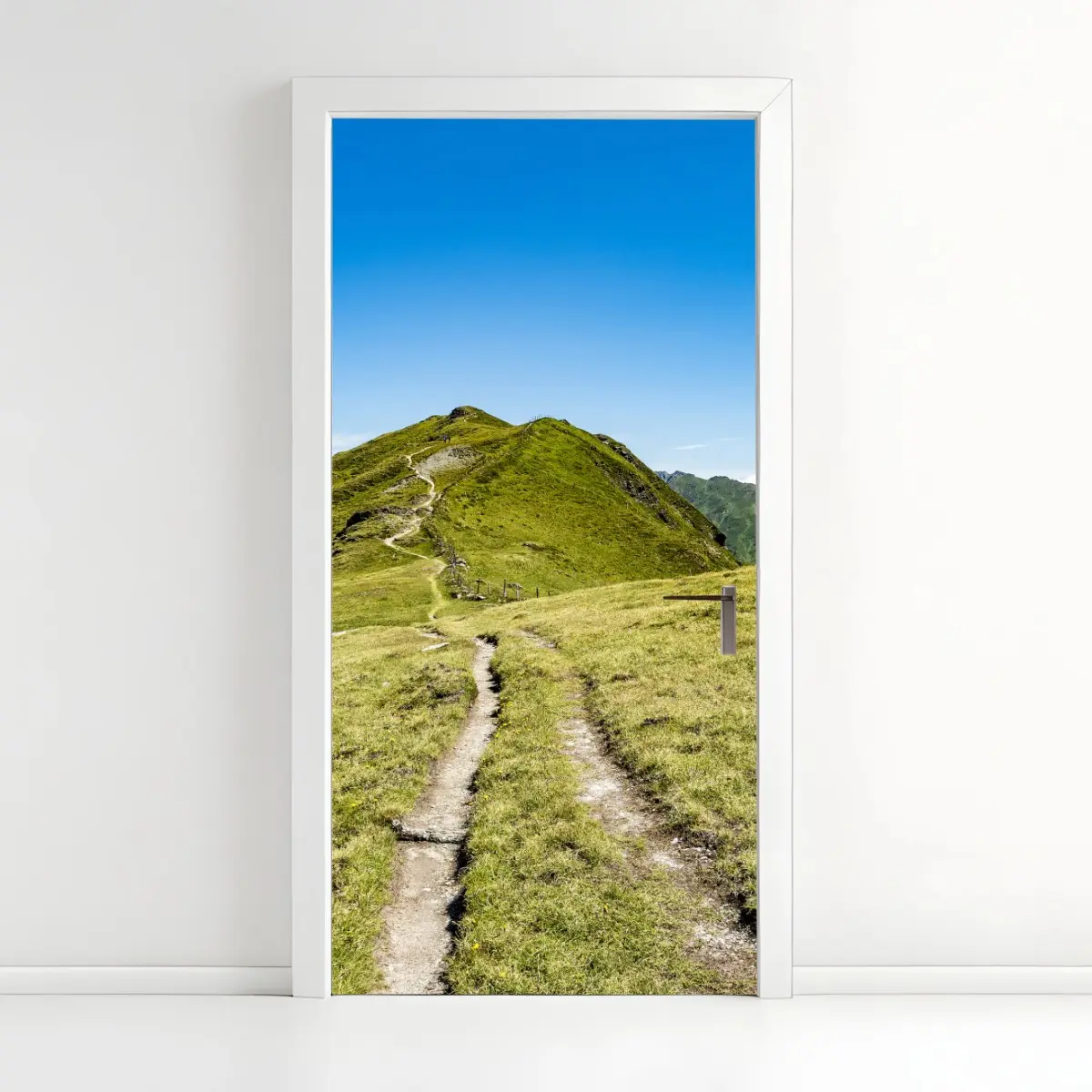 Türaufkleber gewundener wanderweg im Zillertal – Wallnifity®