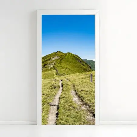 Türaufkleber gewundener wanderweg im Zillertal – Wallnifity®