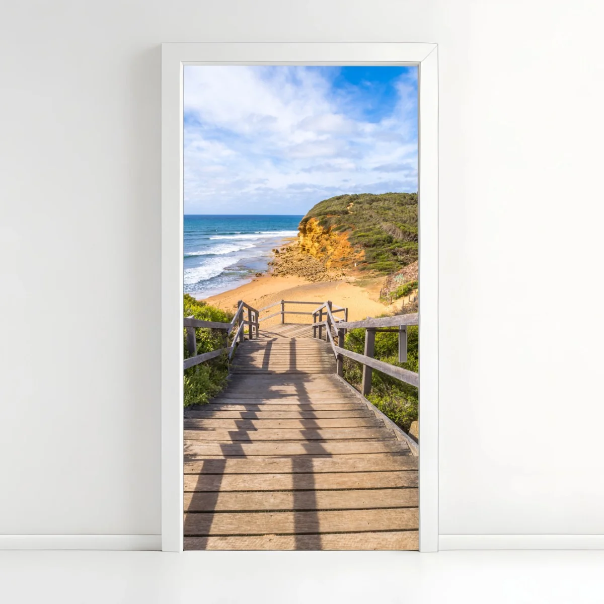 Türaufkleber weg zum Bells Beach küstenpanorama – Wallnifity® Türaufkleber weg zum Bells Beach küstenpanorama – Wallnifity®