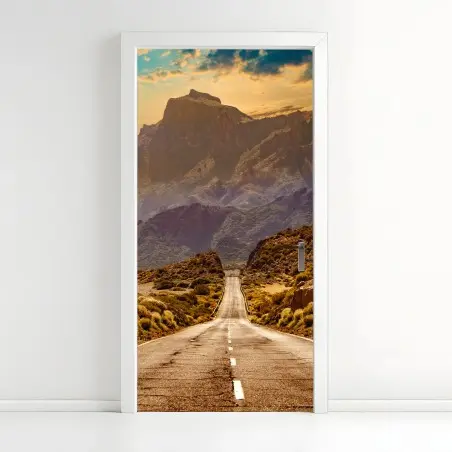 Türaufkleber straße in die berge auf Teneriffa – Wallnifity®