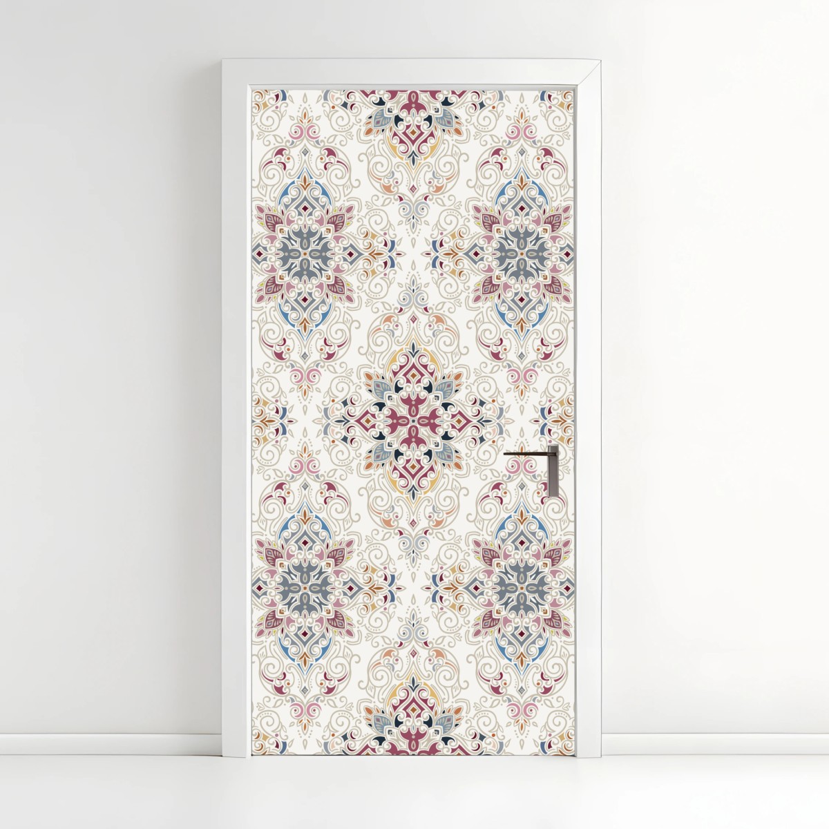 Türaufkleber ornamentales vintage-damastmuster – Wallnifity®