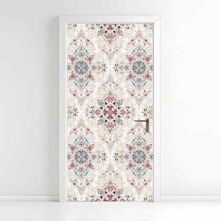 Türaufkleber ornamentales vintage-damastmuster – Wallnifity®