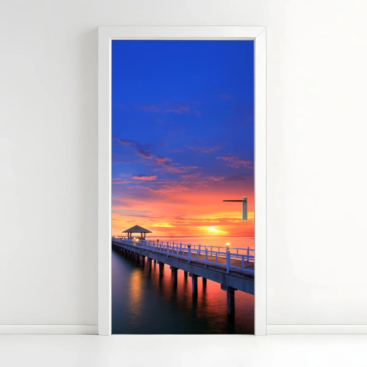 Türaufkleber mole bei sonnenuntergang am strand – Wallnifity® Türaufkleber mole bei sonnenuntergang am strand – Wallnifity®