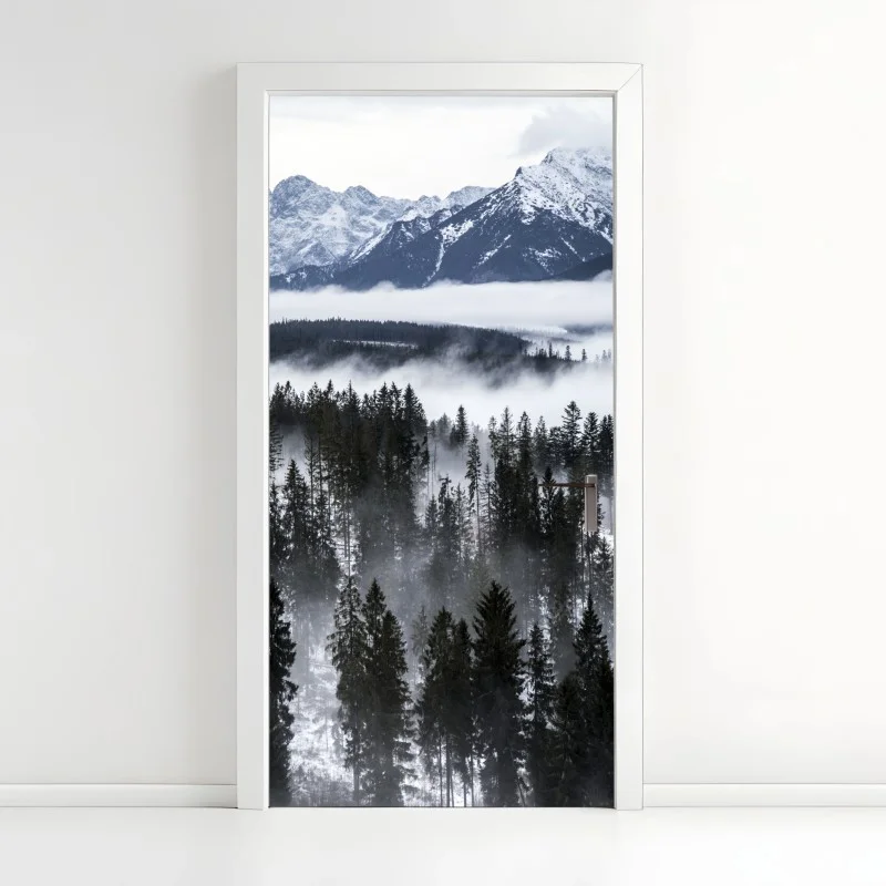 Türaufkleber Tatra im winternebel