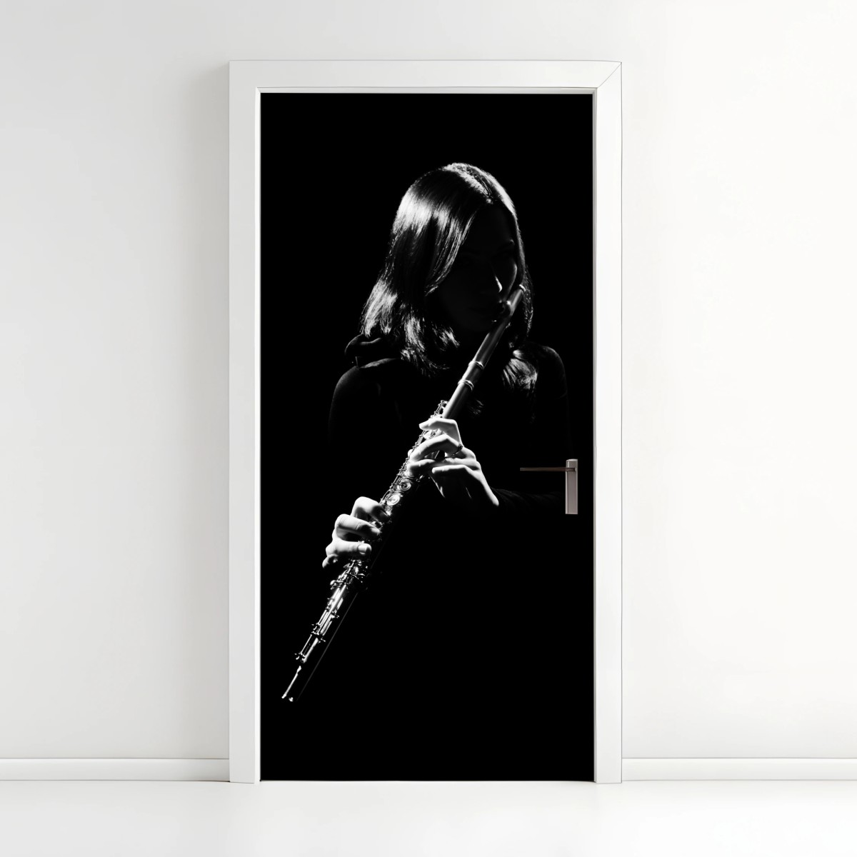 Türaufkleber elegante flötensilhouette – Wallnifity®