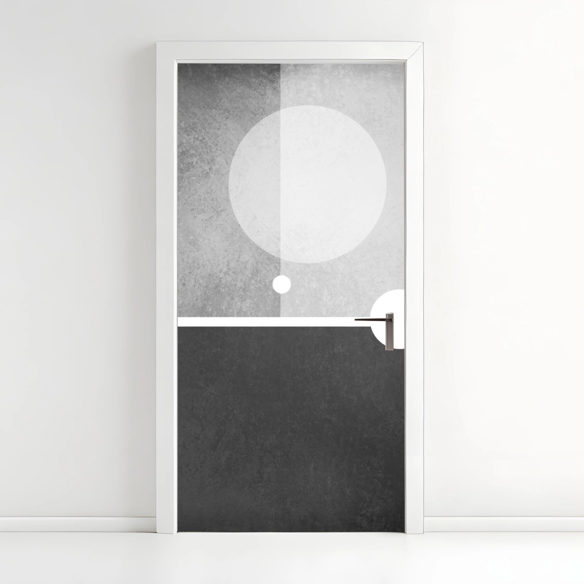 Türaufkleber minimalistische geometrische komposition – Wallnifity®