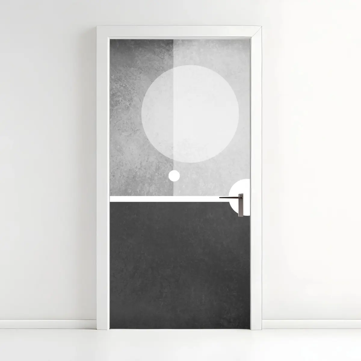 Türaufkleber minimalistische geometrische komposition – Wallnifity®