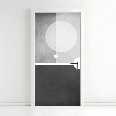 Türaufkleber minimalistische geometrische komposition – Wallnifity®