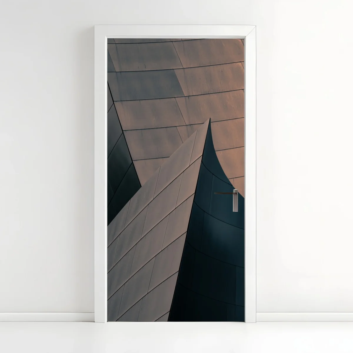 Türaufkleber geometrische architekturformen aus metall – Wallnifity® Türaufkleber geometrische architekturformen aus metall – Wallnifity®