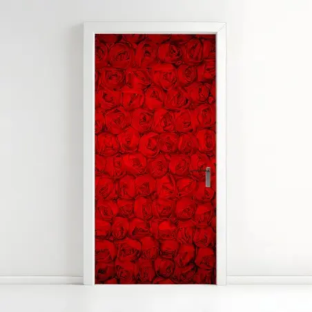 Türaufkleber endlose rote rosen – Wallnifity®