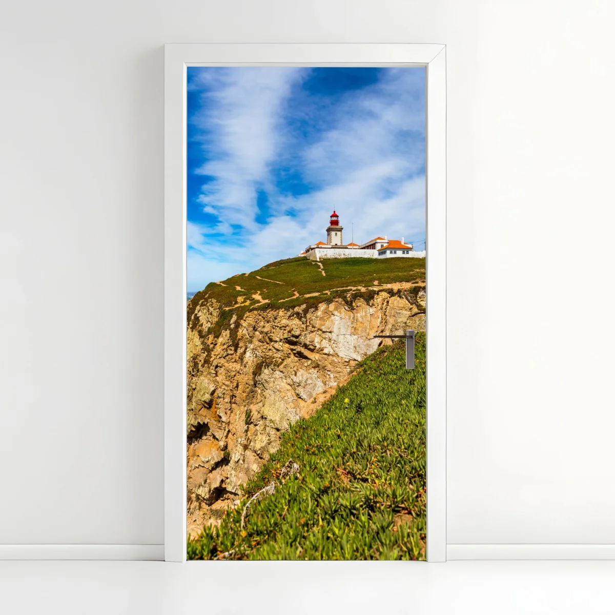 Türaufkleber leuchtturm auf den klippen von Cabo da Roca – Wallnifity® Türaufkleber leuchtturm auf den klippen von Cabo da Roca – Wallnifity®