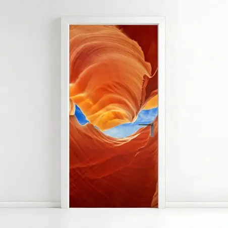 Türaufkleber Antelope Canyon geschwungene sandsteinformationen – Wallnifity®