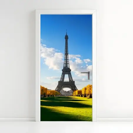 Türaufkleber frühling am Champs de Mars, Eiffelturm, Paris – Wallnifity®
