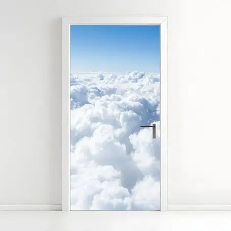 Türaufkleber ruhige wolkenlandschaft aus der luft – Wallnifity®