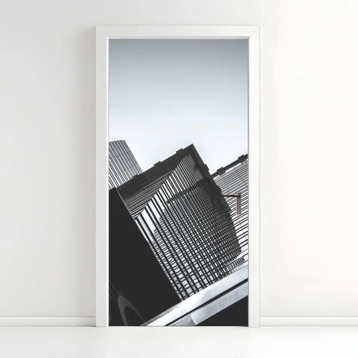 Türaufkleber Hongkong hochhaus perspektive – Wallnifity®