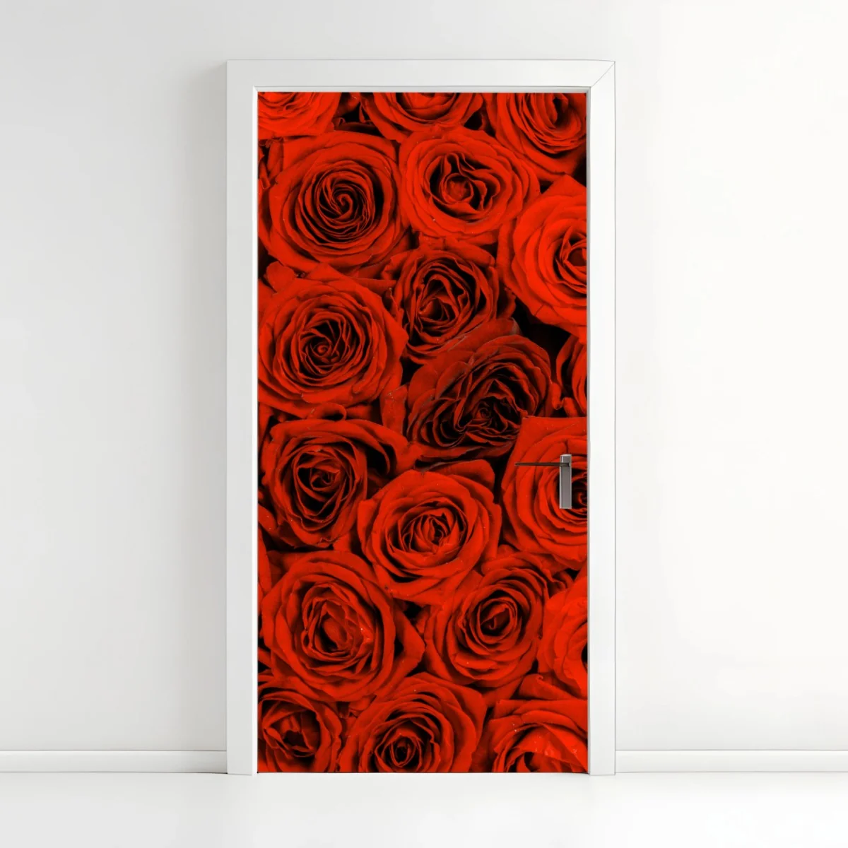 Türaufkleber prächtiger strauß roter rosen – Wallnifity® Türaufkleber prächtiger strauß roter rosen – Wallnifity®