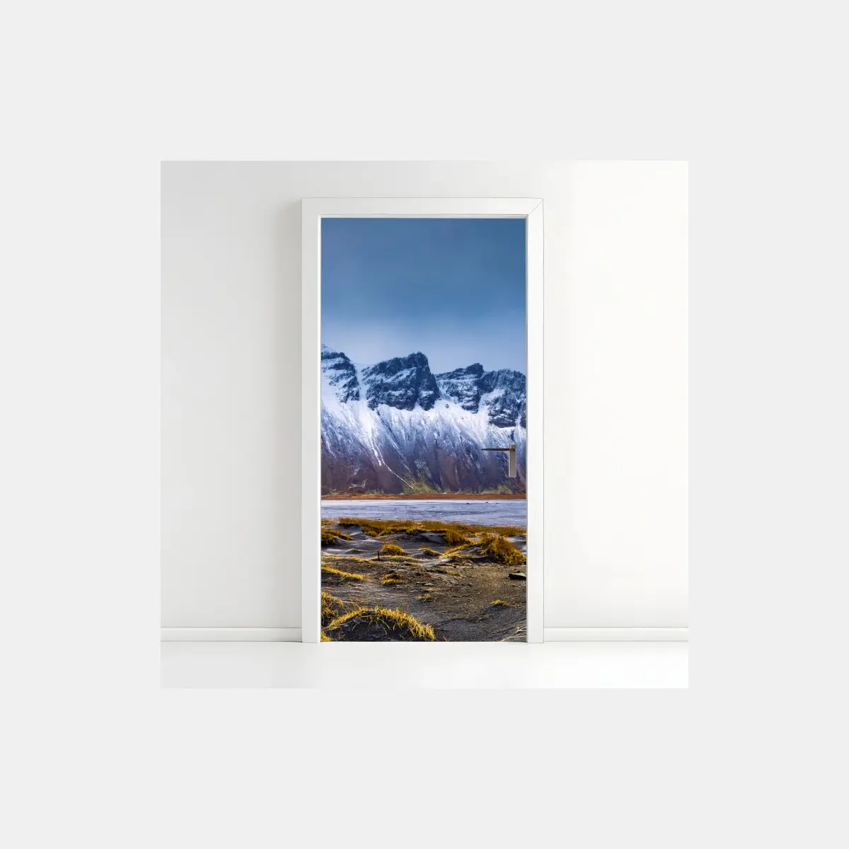 Türaufkleber panorama Vestrahorn bei Stokksnes – Wallnifity®