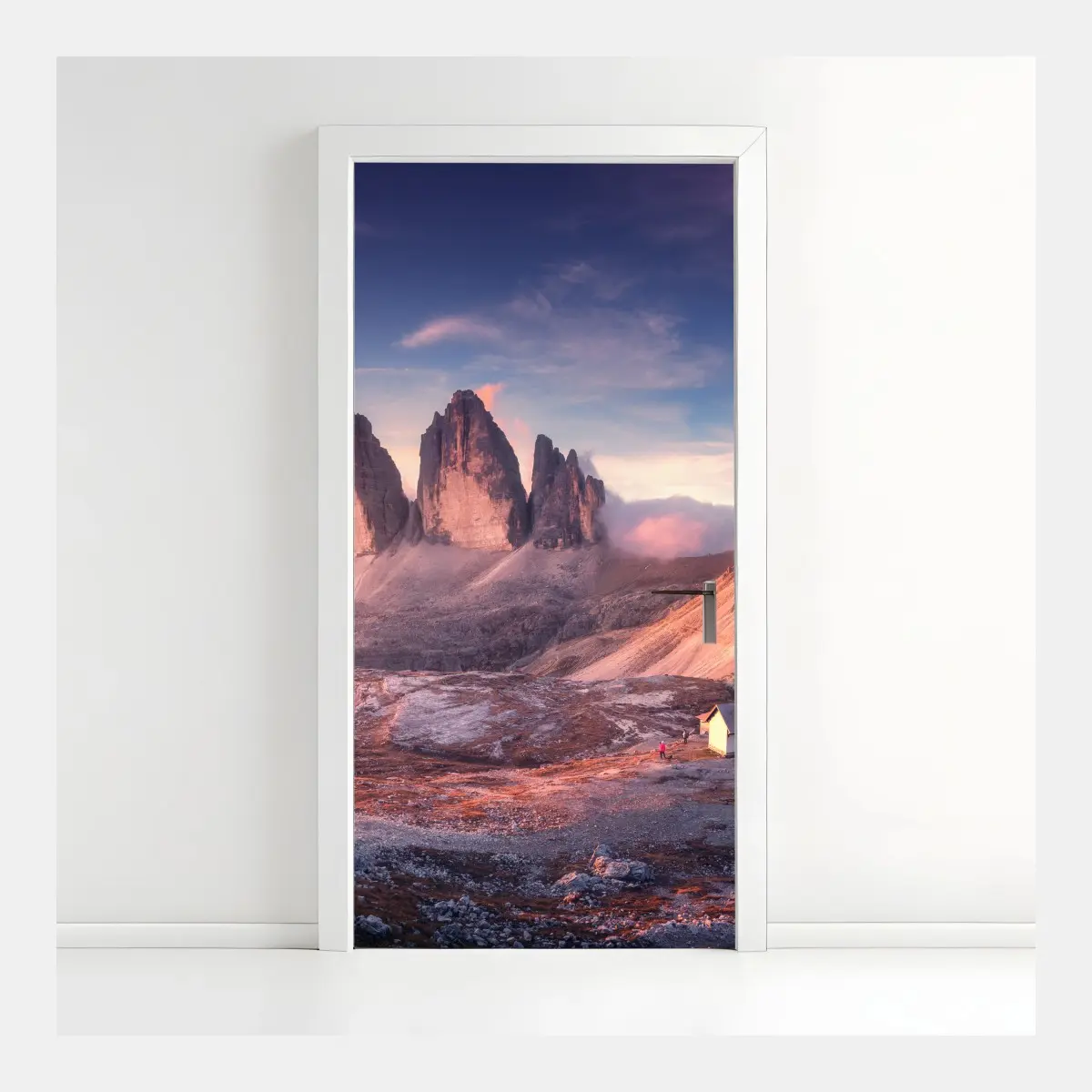 Türaufkleber sonnenaufgang über den gipfeln der Dolomiten – Wallnifity®