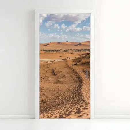 Türaufkleber weite wüstendünen unter blauem himmel – Wallnifity®