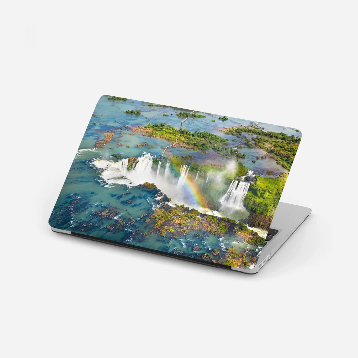 Laptop-Aufkleber luftaufnahme tropischer wasserfälle mit regenbogen – Wallnifity® Laptop-Aufkleber luftaufnahme tropischer wasserfälle mit regenbogen – Wallnifity®