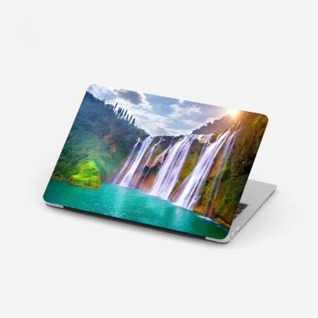 Laptop-Aufkleber Jiulong wasserfall türkis kaskade in Luoping, China – Wallnifity®