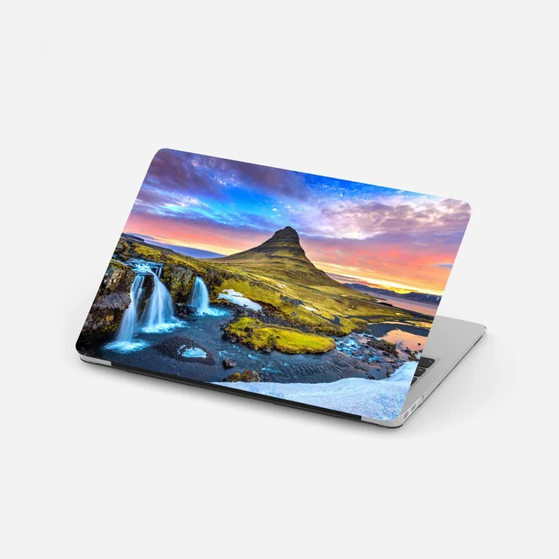 Laptop-Aufkleber Kirkjufell sonnenaufgang berglandschaft