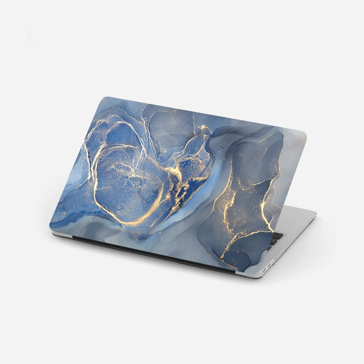 Laptop-Aufkleber ozeanblauer marmor mit goldenen adern – Wallnifity® Laptop-Aufkleber ozeanblauer marmor mit goldenen adern – Wallnifity®