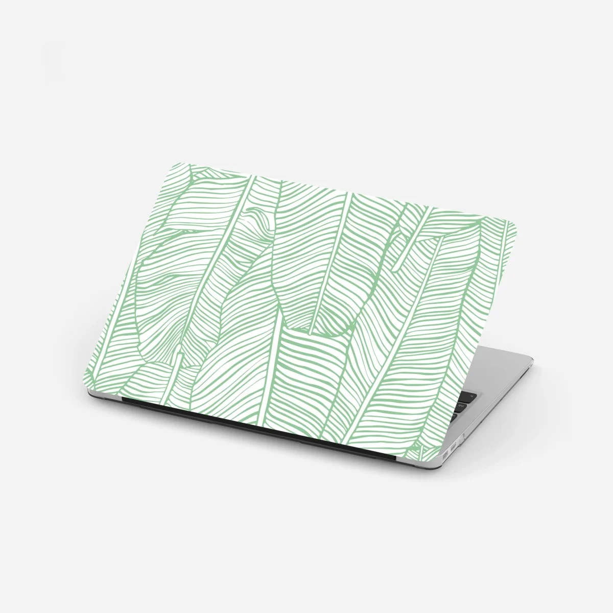 Laptop-Aufkleber mintfarbenes bananenblattmuster – Wallnifity® Laptop-Aufkleber mintfarbenes bananenblattmuster – Wallnifity®