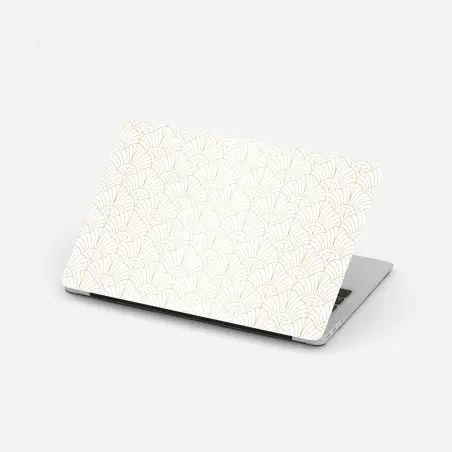 Laptop-Aufkleber goldenes art deco muster – Wallnifity®