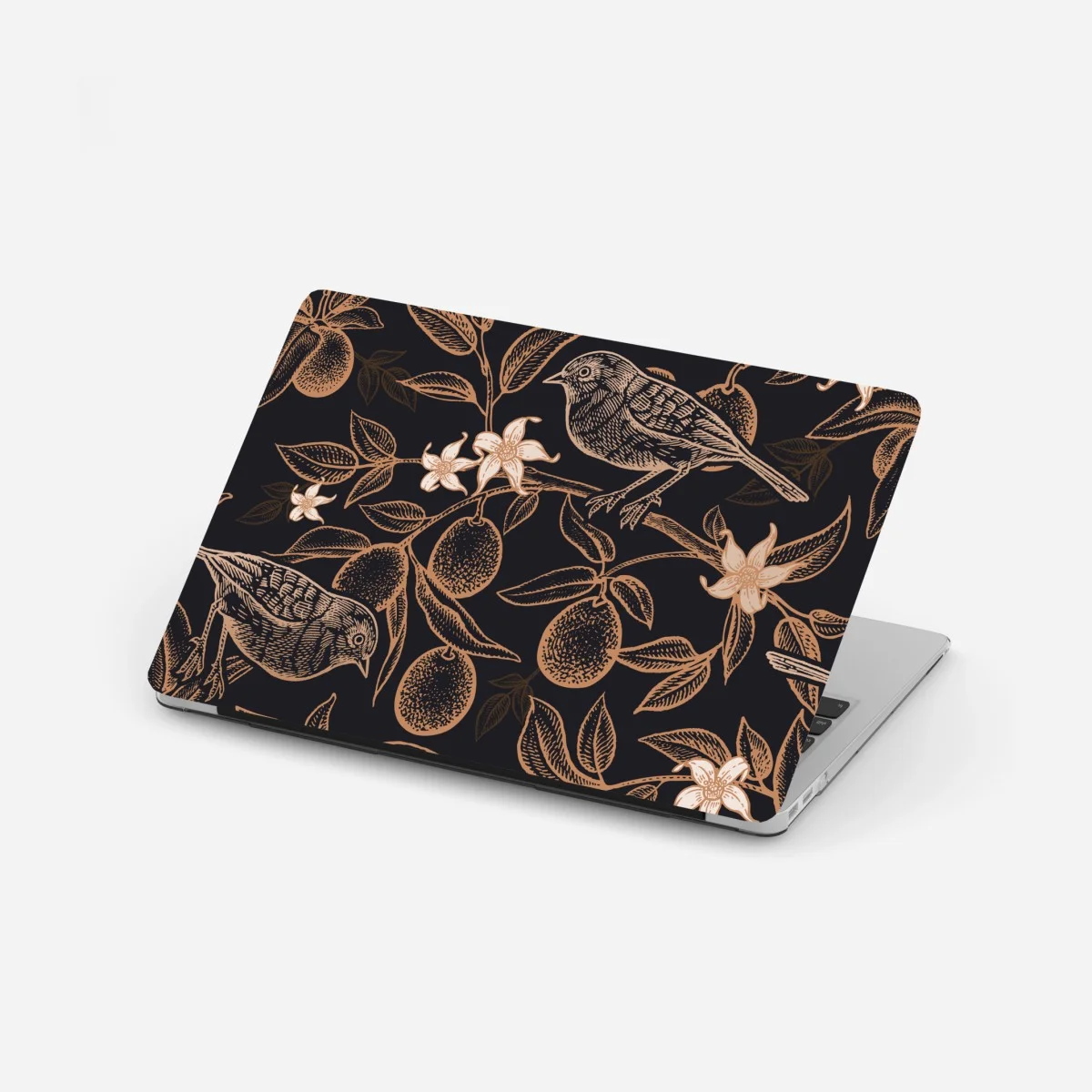 Laptop-Aufkleber vintage vogel- und zitrusmuster – Wallnifity® Laptop-Aufkleber vintage vogel- und zitrusmuster – Wallnifity®