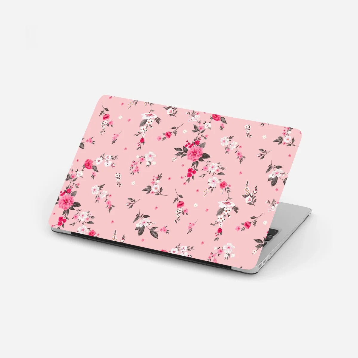 Laptop-Aufkleber zartes rosa blumenmuster – Wallnifity® Laptop-Aufkleber zartes rosa blumenmuster – Wallnifity®