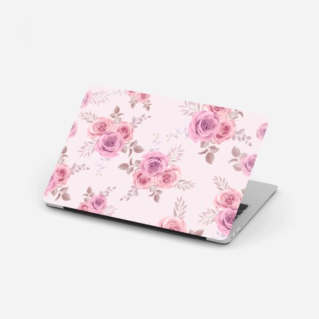 Laptop-Aufkleber zartes rosa rosenmuster – Wallnifity®