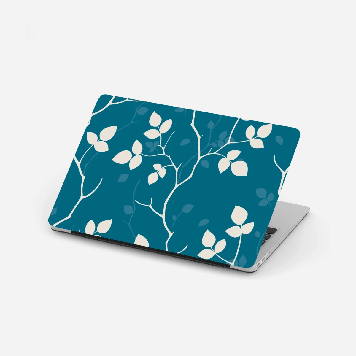 Laptop-Aufkleber türkises botanisches blattmuster – Wallnifity® Laptop-Aufkleber türkises botanisches blattmuster – Wallnifity®