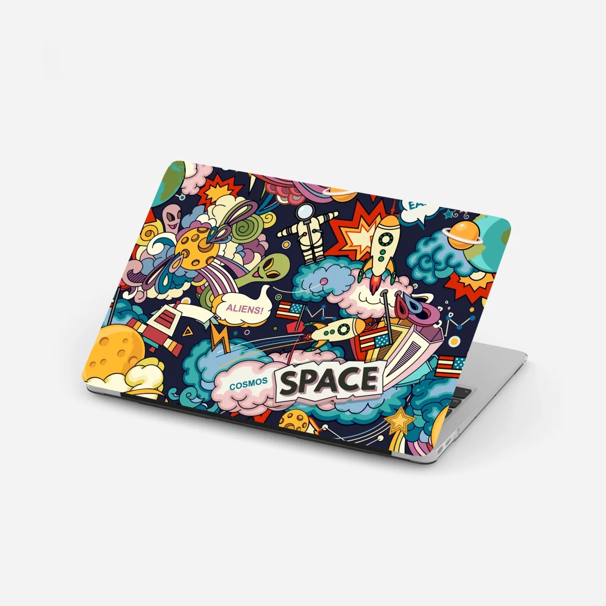 Laptop-Aufkleber bunte kosmische weltraum-collage – Wallnifity® Laptop-Aufkleber bunte kosmische weltraum-collage – Wallnifity®