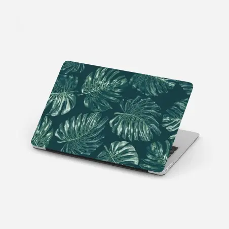 Laptop-Aufkleber tropisches monstera-blattmuster – Wallnifity®