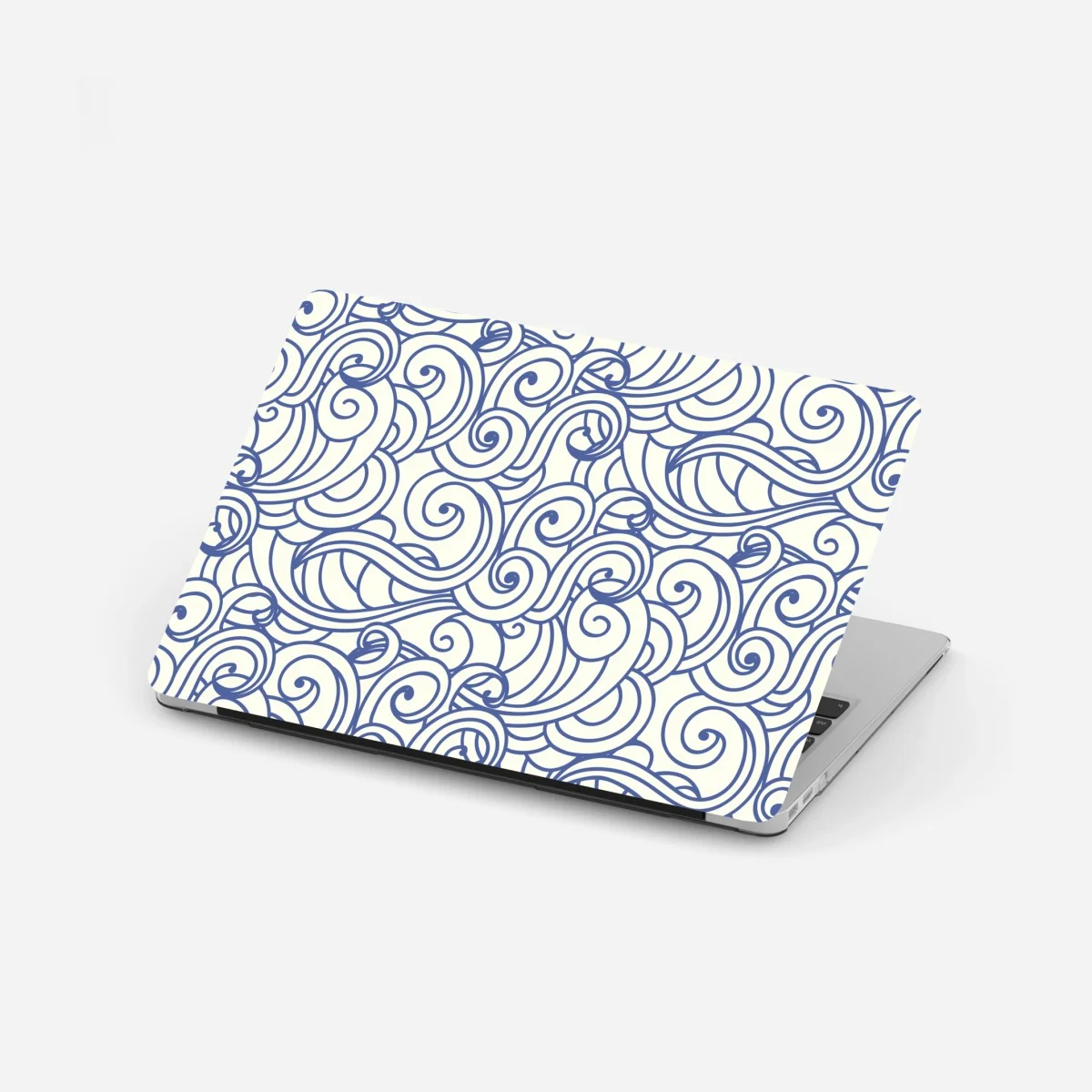 Laptop-Aufkleber nahtloses blaues wirbelmuster – Wallnifity® Laptop-Aufkleber nahtloses blaues wirbelmuster – Wallnifity®