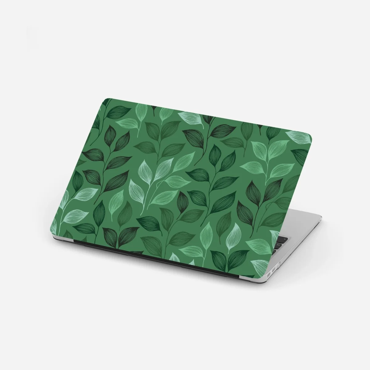 Laptop-Aufkleber grünes botanisches blättermuster – Wallnifity® Laptop-Aufkleber grünes botanisches blättermuster – Wallnifity®