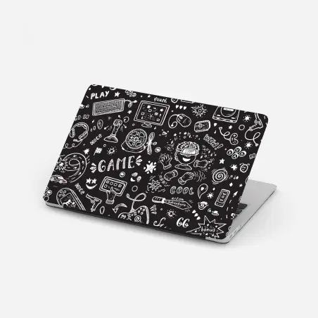 Laptop-Aufkleber handgezeichnetes gaming-muster – Wallnifity®