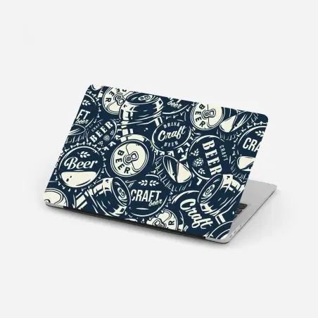 Laptop-Aufkleber muster mit craft-bier kronkorken – Wallnifity®