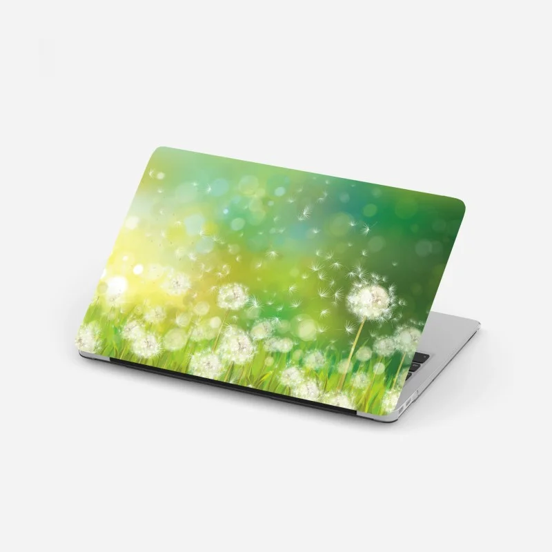 Laptop-Aufkleber frühlingswiese mit löwenzahn
