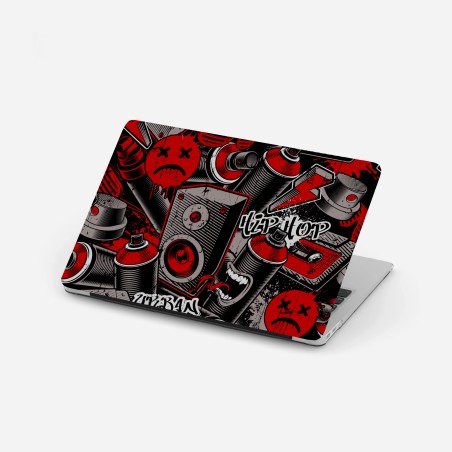 Laptop-Aufkleber urbanes graffiti hip hop collage – Wallnifity®