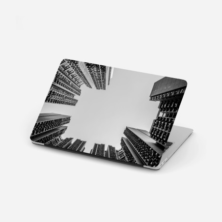 Laptop-Aufkleber städtische perspektive hochhäuser – Wallnifity®