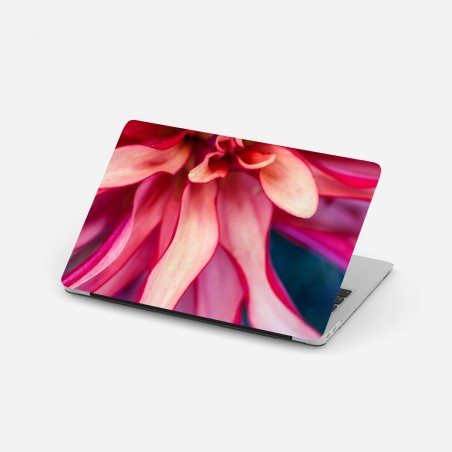 Laptop-Aufkleber vibrantes rosa blütenmakro – Wallnifity®