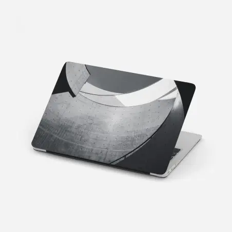 Laptop-Aufkleber geschwungene beton-spiraltreppe – Wallnifity®