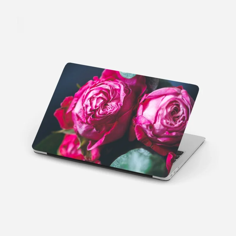 Laptop-Aufkleber rosenbouquet makroaufnahme