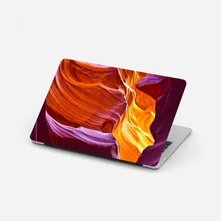 Laptop-Aufkleber sonnenbeschienener sandstein canyon – Wallnifity®