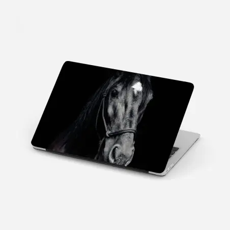 Laptop-Aufkleber majestätisches pferdeporträt – Wallnifity®